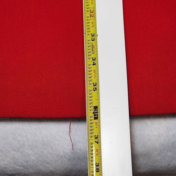 Calvin Klein Red Sheath Dress Zipper Front Sleeveless Size 6 Polyester Stretch - Picture 4 of 7